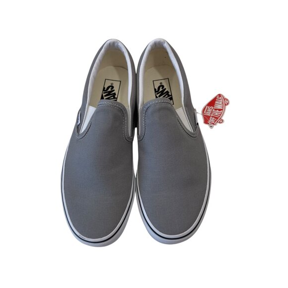 Vans Mens Unisex Classic Slip-On Sneakers Gray Size 8 Women SZ 9.5 - Picture 8 of 16